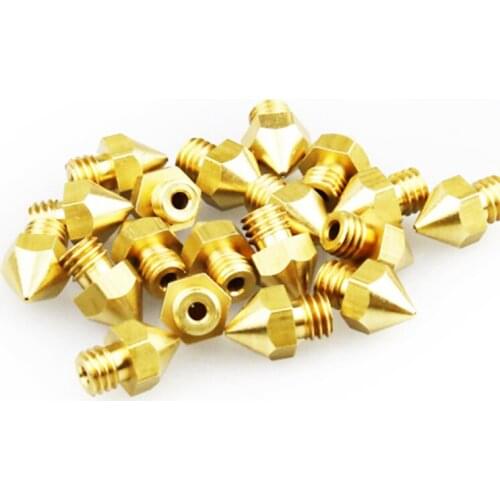 100PCS/lot 3D printer Extruder Nozzle For 1.75mm Filament Mix 0.2/0.3/0.4/0.5mm Compliant with ultimaker MK7 MK8 Reprap DIY Kit