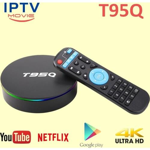 T95Q Android 9.0 Tv Box Amlogic S905X2 Wifi BT 4K IPTV Media Player 32GB 64GB Smart T95 Set Top Box I8 Keyboard MX3 Airmours
