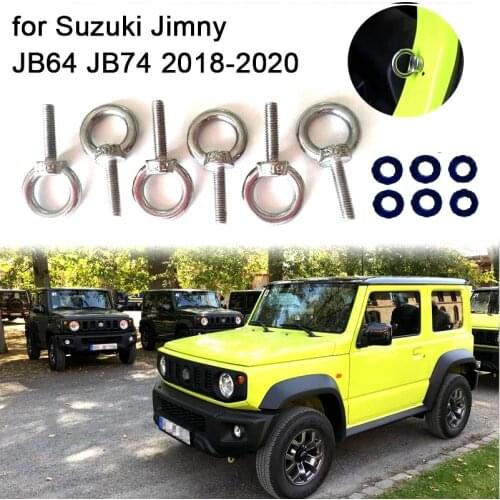 Round Hole Screw for Suzuki Jimny JB64 JB74 2018-2020 Stainless Steel Car Interior Moulding Decoration Cover Accessories