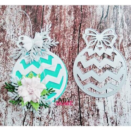 Wave Christmas Ball Craft Dies Cutting Stencil Template for DIY Scrapbooking Paper Album Photo Cards Making Dies Cut Die 2020
