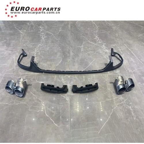 2019 year high quality auto parts Q8 rear diffuser tailpipe for SQ8 Rear Lip and exhaust tips