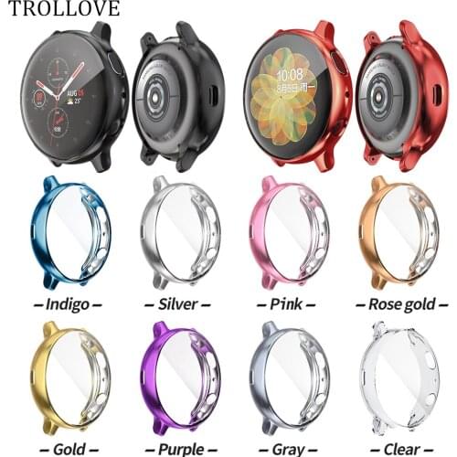 Full Screen Protector Case For Samsung Galaxy Watch Active 2 40MM 44MM 360 Clear TPU Cover Protector Case For Galaxy active 2