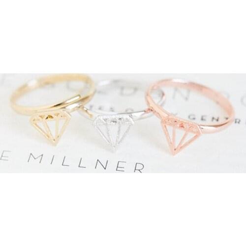 10 pcs/lot Mix Color Korean Fashion Jewelry Stone Shaped Rings For Women Free Shipping