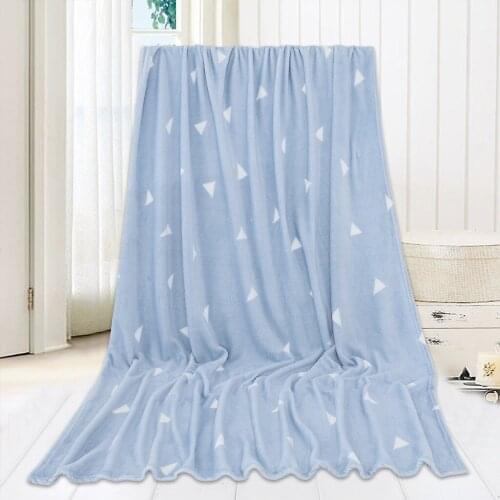 100X150CM Soft Warm Solid Warm Micro Plush Fleece Blanket Throw Rug Sofa Bedding Home Bedroom Living Room Blanket Bed Cover