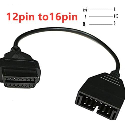 2020 Convertor Adapter Cable Diagnostic Scanner OBD 12 Pin OBD1 To 16 Pin OBD2 Convertor Adapter Cable Diagnostic Scanneer