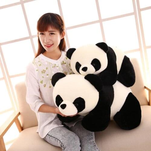 25CM 35CM Cute Design Panda Plush Toys PP Cotton Soft Dolls Stuffed Animals Pillow For Girlfriend Lover Children Gift