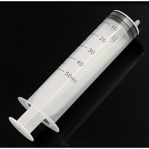 5pcs Disposable syringes Plastic Syringe 50ml Plastic Disposable Industrial Manual Syringes Measuring Nutrient Hydroponic