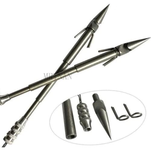 5pcs Slingshot Arrows Fish Dart Hunting Catapult Dart Fishing Gear Stainless Steel Arrowhead Shooting slingshot Accessorie