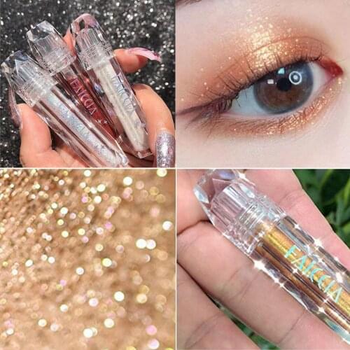 7 Color Diamond Eye Shadow Nude Metal Shimmer Glow Glitter Single Liquid Eyeshadow Makeup Pigment Accessorices Beauty Cosmetics