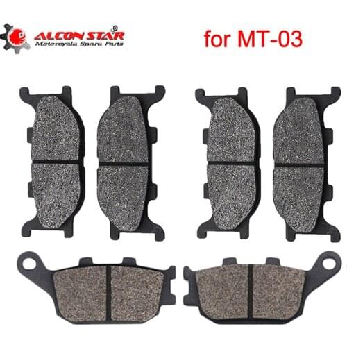 Alconstar Motorcycle Parts Front & Rear Brake Pads Disks For Yamaha MT-03 2006 2007 Brake System