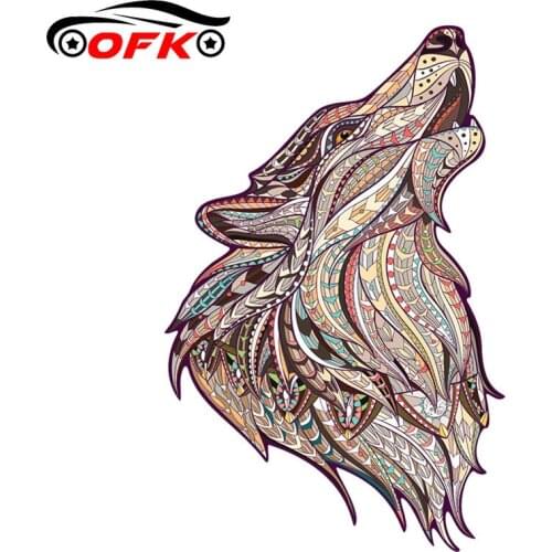 OFK Car Sticker for Wolf Dog PVC Waterproof Style Car Decals Motorcycle Accessories Auto Product Decoration15cm*9.7cm
