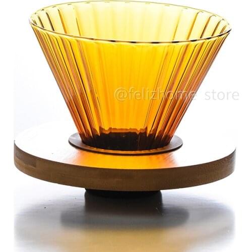 Heat resistant glass coffee filter. Hand-made coffee filter