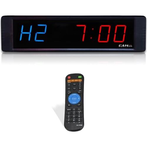 [Ganxin]1" LED the gym digital clock cycle mode custom games countdown timer stopwatch