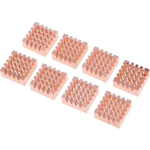 Hot sale 8pcs Copper Heat Sink For DDR DDR2 DDR3 RAM Memory Copper Radiator Cooler Kit
