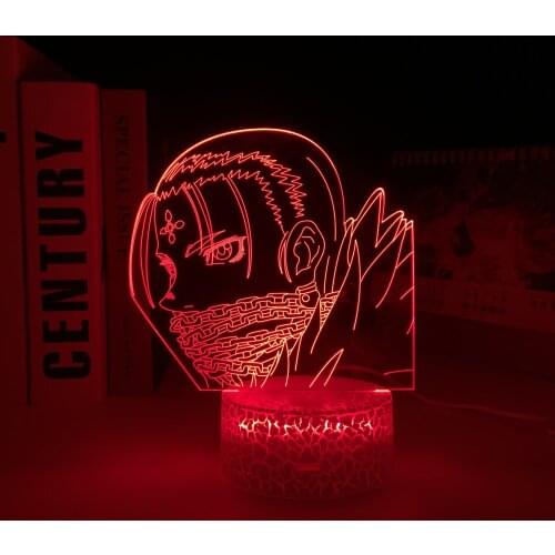 Hunter X Hunter Anime Figure Kulolo Acrylic 3D White Base Lamp for Bedroom Decor Nightlight Birthday Gift LED Night Light