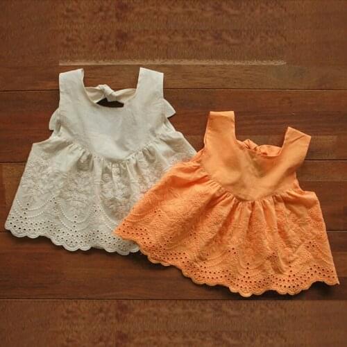 Ins Hot Sale Kids Girls Sling Cotton Top Pants Optional