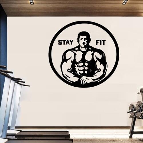 Beauty GYM Pvc Wall Decals Home Decor For Kids Rooms Removable Decor Wall Decals
