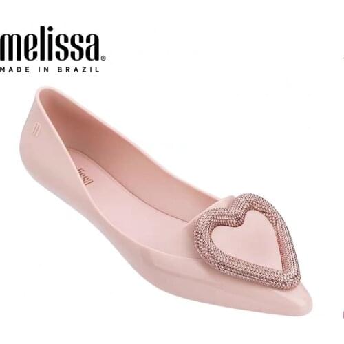 2021 New Melissa Women Jelly Sandals Heart Summer Design Ladies Sandals Breathable Female Melissa Shoes High Quality