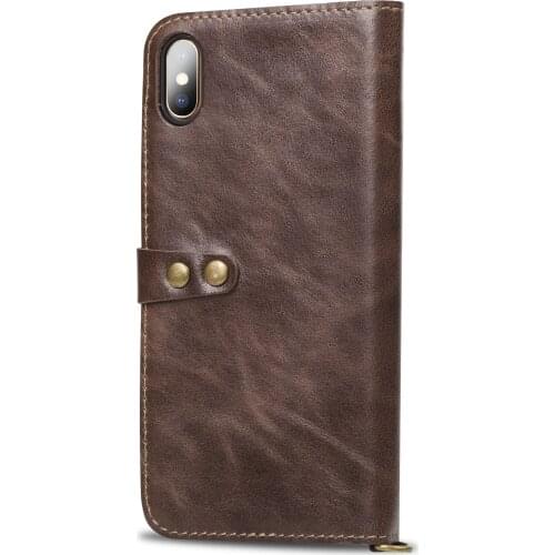 New 100% Leather Luxurious Comfortable For 11 PRO MAX Wallet Flip Phone Case For iPhone 6 6S 7 8 Plus X XR XS MAX