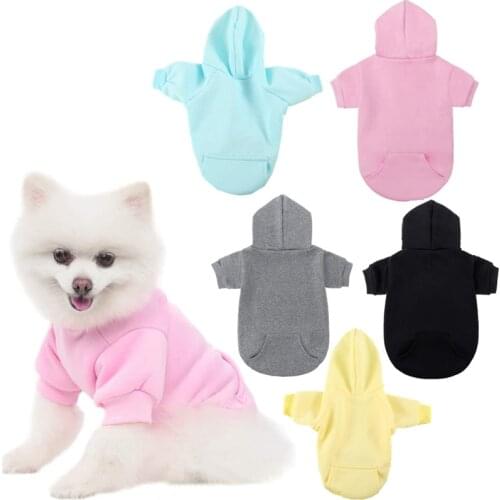 Autumn Winter Pet Dog Clothes for Dogs Hoodie Cotton Dog Coat Jacket Puppy Pet Clothing for Small Dogs Costume Pets Outfits York