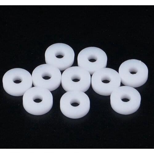 50 PCS 8.5x3x2mm PTFE Flat Washer Gasket O-Ring Spacer Sealing For Pressure Gage