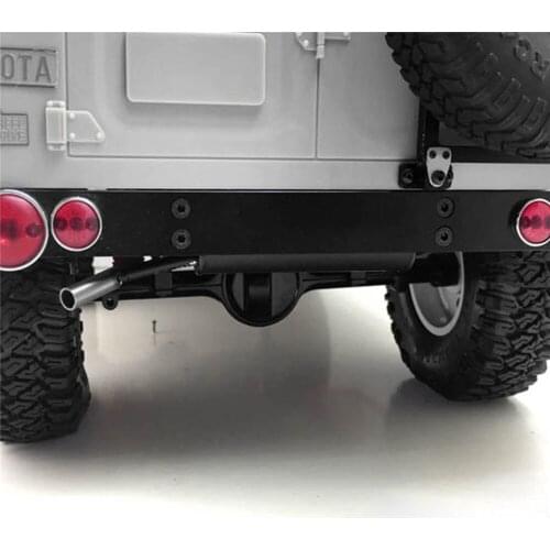 ​ Simulated Pipe Durable Metal Exhaust Pipe Model Car Modification for RC4WD 1/10 G2 Cruiser/FJ40 RC Car Toy Upgrade Parts