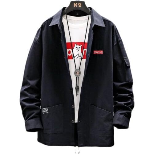 Shirt，Spring/Fall, Mens Long Sleeve Shirt, Solid Color, Lapel, Button Door, Pocket Decoration, Casual Shirt, Five Colors, M-3XL