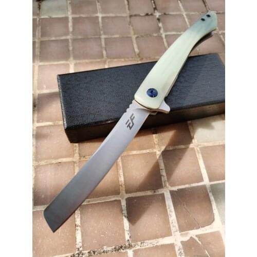 Eafengrow Made EF-944 Tactical razor ball bearing flipper Folding D2 Steel G10 Camping Hunting Survival Outdoor EDC Tool Knife