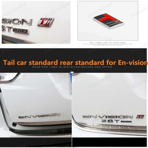 Tail standard 3D rear standard metal car stickers modified special decoration for En-vision free shipping