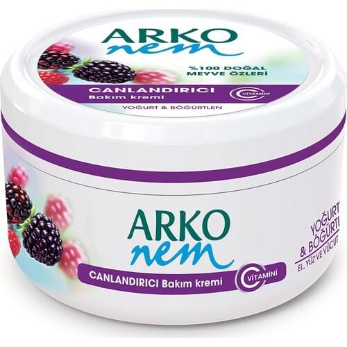 Arko Moisture Cream Revitalizing Treatment Yogurt & Blackberry 300 Ml