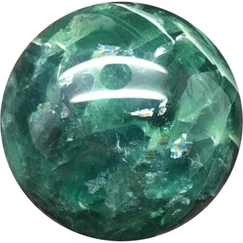 Green fluorite crystal sphere reiki healing natural stone and minerals quartz ball home decoration for sale 1pcs