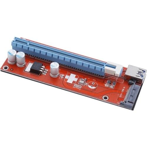 6 Sets 15 Pin PCI-E Express 1x To 16x Extend Cord For BTC Miner Machine Portable BTC Riser Card PCI Express Riser Card