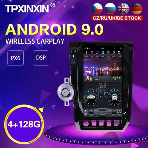PX6 IPS Android 9.0 4+128G Tesla Style Car Radio For Toyota Tundra 2007-2013 GPS Navigation Stereo Recoder Head Unit DSP Carplay