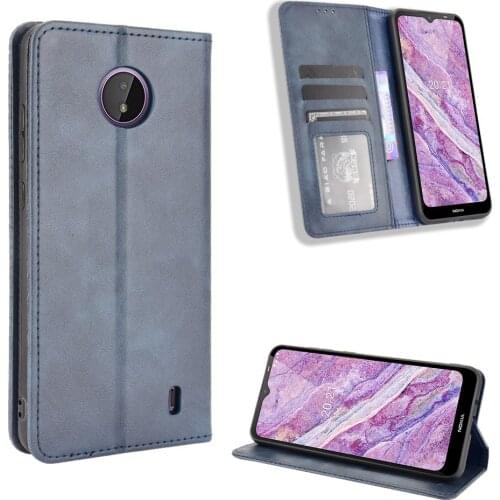 For Nokia C10 C20 Case Wallet Flip Style PU Leather Phone Bag Cover For Nokia C 10 C 20 NokiaC10 NokiaC20 With Photo Frame