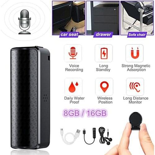 8/16/32GB Q70 Digital Audio Voice Recorder MP3 Player Long Standby Magnetic Voice Activated Mini Recording Pen Built-in HD Mic