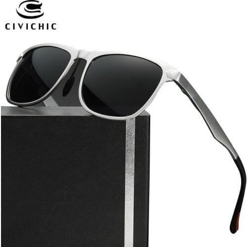 CIVICHIC Top Grade Al-Mg Polarized Sunglasses HD Driving Glass Classic Cool Eyewear Outdoor Oculos De Sol Casual Lunettes E182