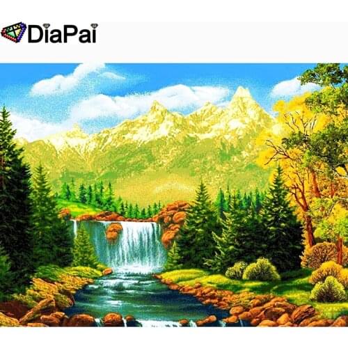 DIAPAI 5D Diamond Embroidery Needlework Kit "beautiful scenery" Diy Diamond Painting Cross Stitch Home Decoration Gift A26402