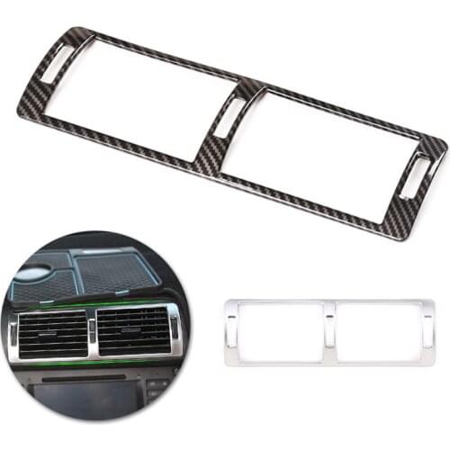 For BMW 5 Series E39 1996 1997 1998 1999 2000 2001 2002 2003 ABS Chrome Car Accessories Center Console Air Vent Outlet Cover