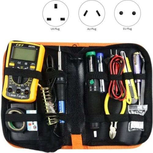 Adjustable Temperature Electric Soldering Iron kit 220V 60W Welding Iron Electronic Repair Tool
