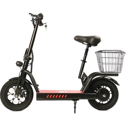Perfect CE certificated Top High Quality 48V 400W 30KMH Speed 8/12/20AH Lithium Battery Small Folding Electric Scooter For Adult