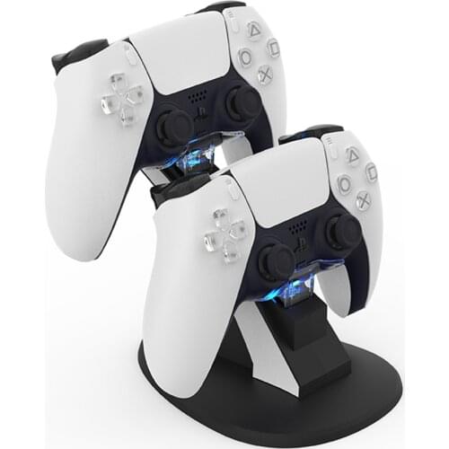 Game Controller Handle Dual Charger Dock for Sony PS5 Wireless Charging Power Cradle Desktop Stand Station