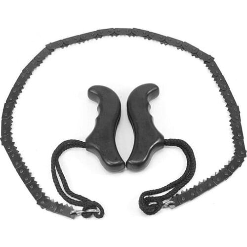 Pocket Chainsaw with Plastic Handle, 1 Meter Long, Emergency Outdoor Survival Gear Folding Chain Hand Saw for Camping Hunting
