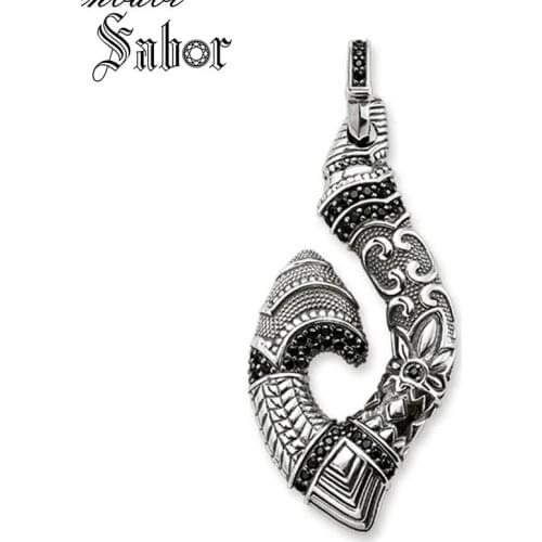 Pendant Hook Maori silver color For Women Men Fashion Jewelry Gift Heart Rebel Pendant Fit Necklace thomas
