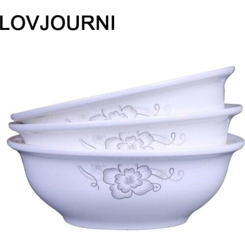 Dish Ice Cream Cuenco Tazone Food Container Keuken Accesoires Porcelain Plate Ceramica Soup Kitchen Dining Bar Ceramic Bowl