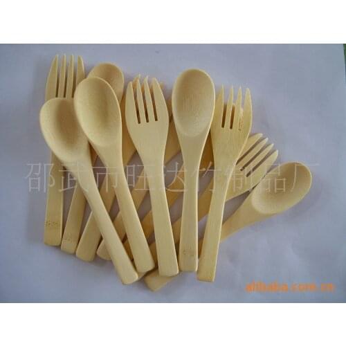 Can be customized bamboo tableware (bamboo knife, bamboo forks, bamboo spoon, etc.)