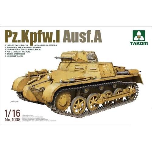 TAKOM 1008 1/16 DEUTSCHER PANZERKAMPFWAGEN I AUSF tank model kit 2020 new