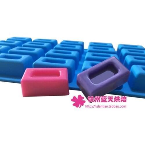Wholesale,free shipping, 20 hole grid box Silica gel chocolate mold cake mould ice cube tray