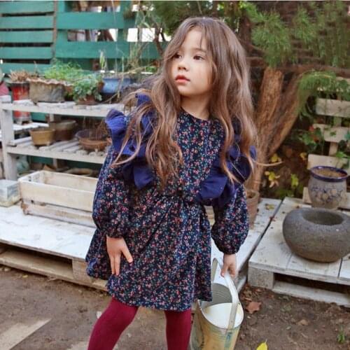 Girl Dress Kids Baby Clothes 2021 Folds Spring Summer Toddler For Formal Party Outfits Sport Teenagers Uniform Dresses Cotton Ch
