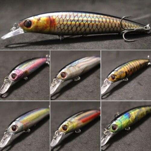 WLure Fishing Lure 15g 11cm Minnow Inner Reflection Foil RealSkin Painting Weight Transfer System 2X Strong Treble Hooks HM600