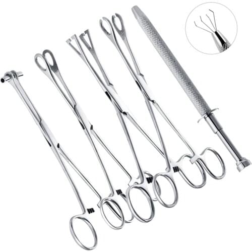Stainless Steel Silver Piercing Supply Tool Septum Ear Tongue Nose Lip Tattoo Plier Clamp Forcep